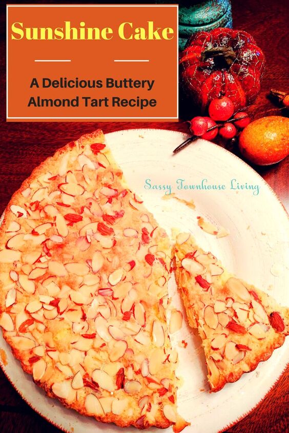 sunshine cake a delicious buttery almond tart recipe