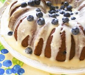 Lemon Curd Blueberry Cake