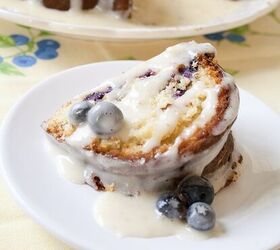 If you like lemony treats, this lemon curd blueberry cake is just the thing