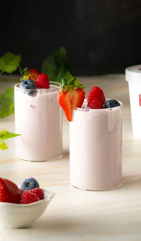 keto very berry protein milkshake