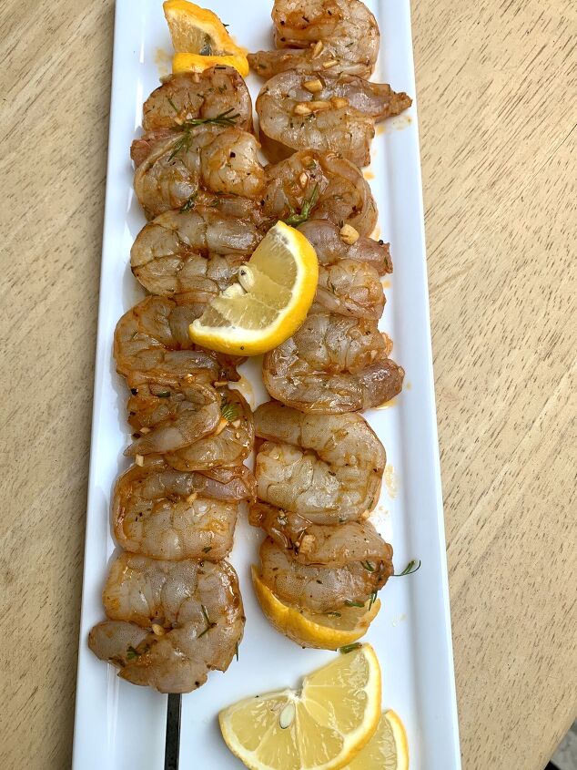 smokey shrimp chimichurri