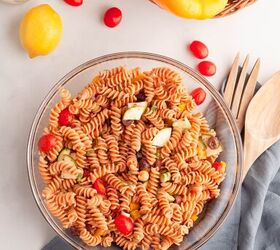 red lentil pasta salad