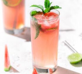 easy watermelon mojito mocktail or cocktail