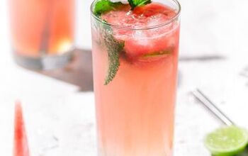 Easy Watermelon Mojito (Mocktail or Cocktail)