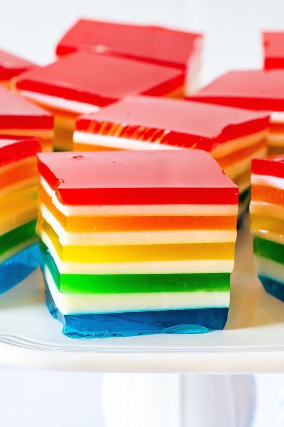 layered rainbow jello
