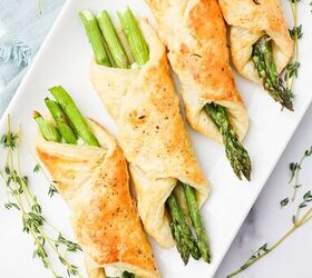 Asparagus Puff Pastry Tarts With Gruyere Cheese