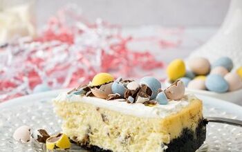 Mini Egg Easter Cheesecake With Chocolate Crust