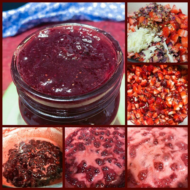 strawberry rose red pepper jam