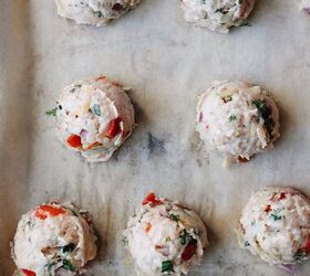 greek inspired chicken meatballs