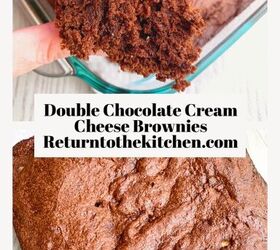 double chocolate cream cheese brownies