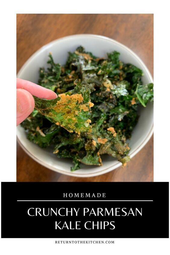 crunchy parmesan kale chips