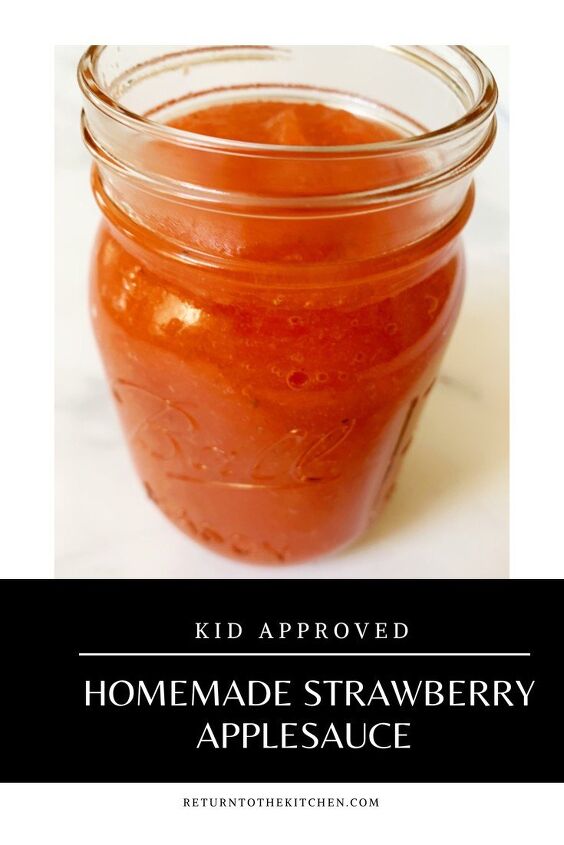 homemade strawberry applesauce