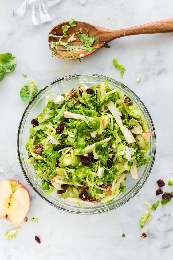 shredded brussels sprouts salad, Put this together in just 20 minutes