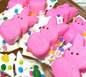 easy easter candy bark recipe with peeps
