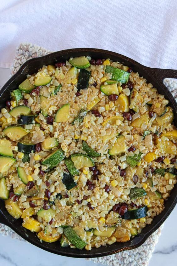 zucchini and squash casserole one skillet meal