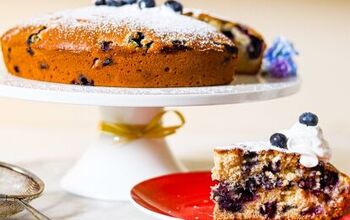 Simple Blueberry Cake With No Frosting