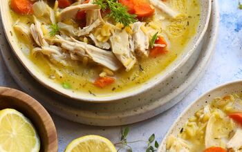 Gluten-Free Lemon Orzo Soup