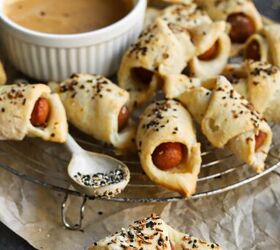 gluten free pigs in a blanket, Served with a Spicy Honey Mustard Sauce for the perfect bite
