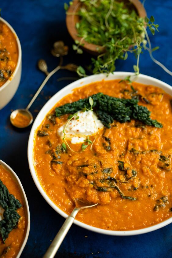 paleo golden lentil stew, This hearty lentil soup is the perfect healthy and filling meal to enjoy this winter