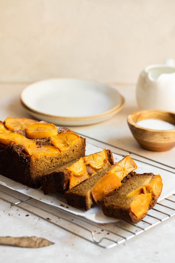 gluten free persimmon bread, Dusted with cane sugar this loaf is the perfect sweet treat to enjoy any time of day