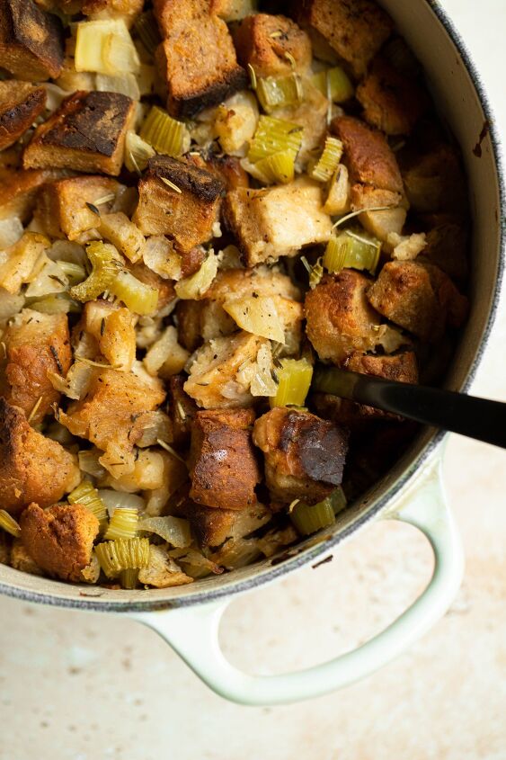 gluten free challah bread apple stuffing, This easy stuffing recipe is just what you need this Thanksgiving
