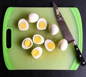 When you find yourself with leftover hard boiled eggs, this recipe will have everyone scarfing them down