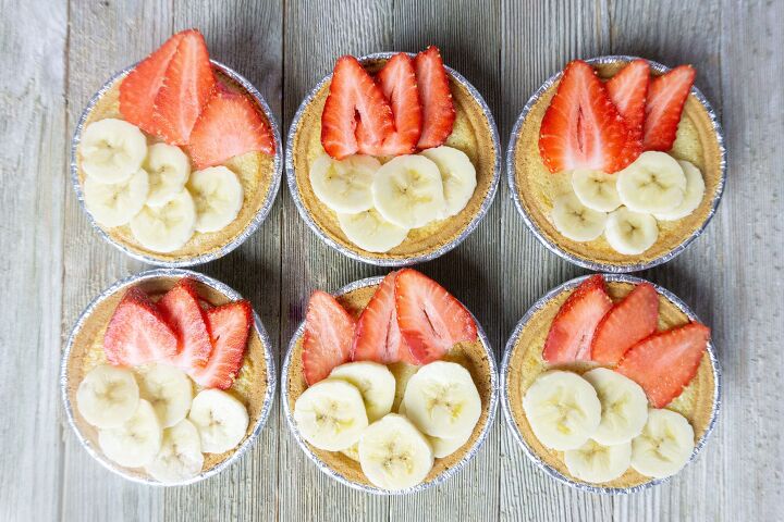 strawberry banana fruit tarts