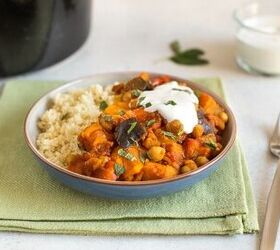 Sweet Potato and Chickpea Slow Cooker Tagine