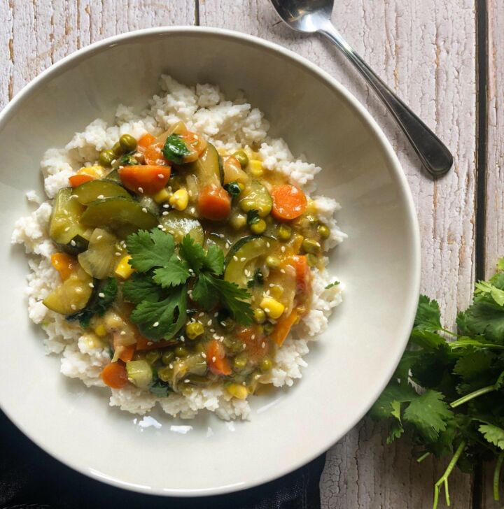 simple veggie their green curry