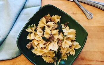 Farfalle With Sausage and Spinach (white Wine, Shallot & Butter Sauce)