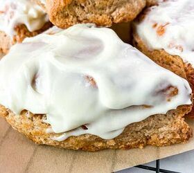 Easy Cinnamon Roll Scones With Cream Cheese Icing