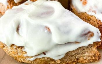 Easy Cinnamon Roll Scones With Cream Cheese Icing