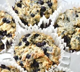 Gluten-free Sourdough Blueberry Muffins