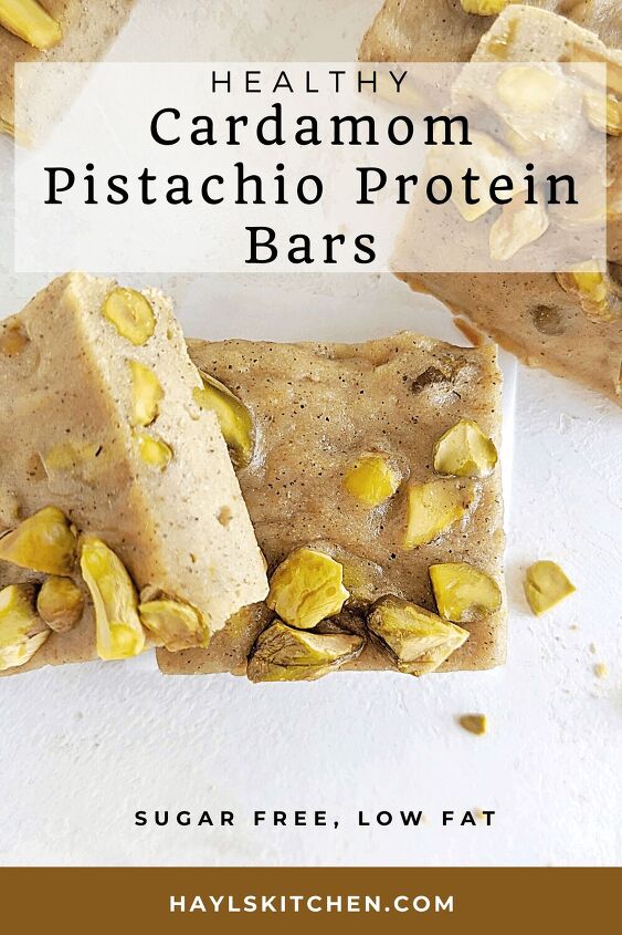 cardamom pistachio protein bars sugar free energy