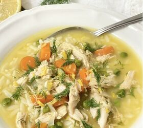 chicken orzo soup with lemon and dill