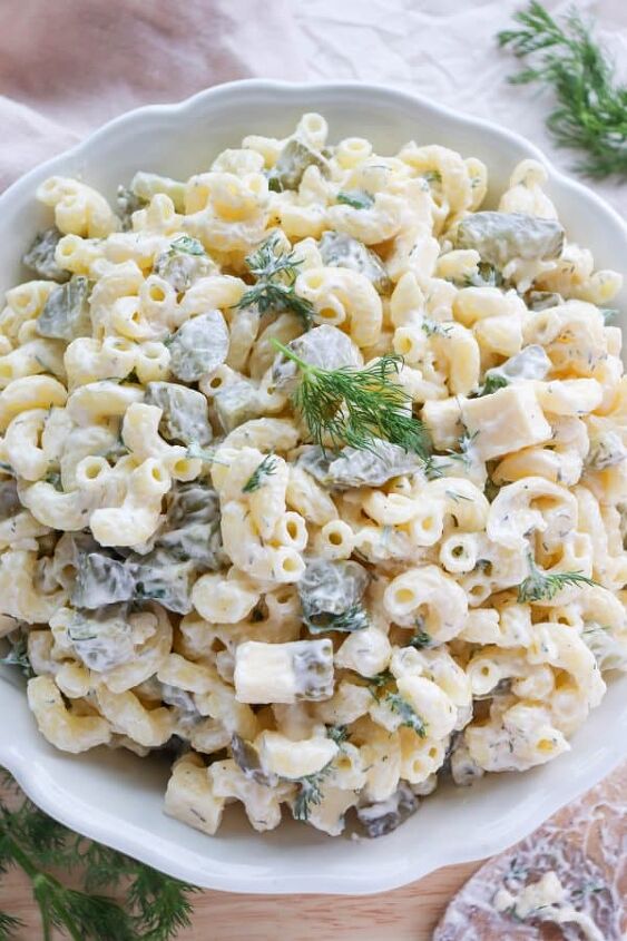 the best dill pickle pasta salad