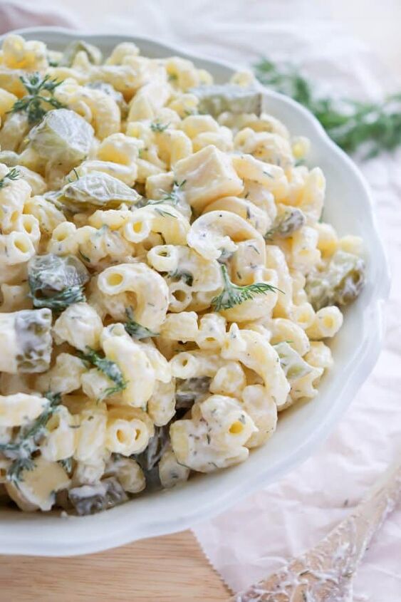 the best dill pickle pasta salad