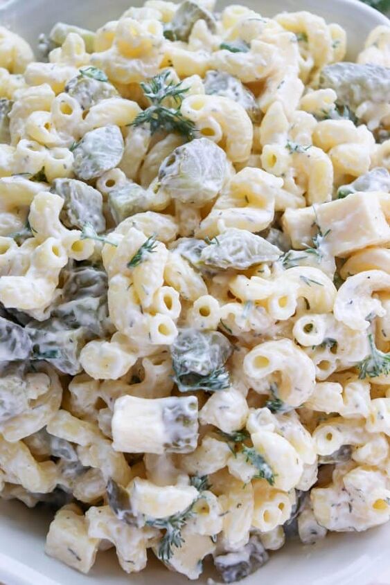 the best dill pickle pasta salad