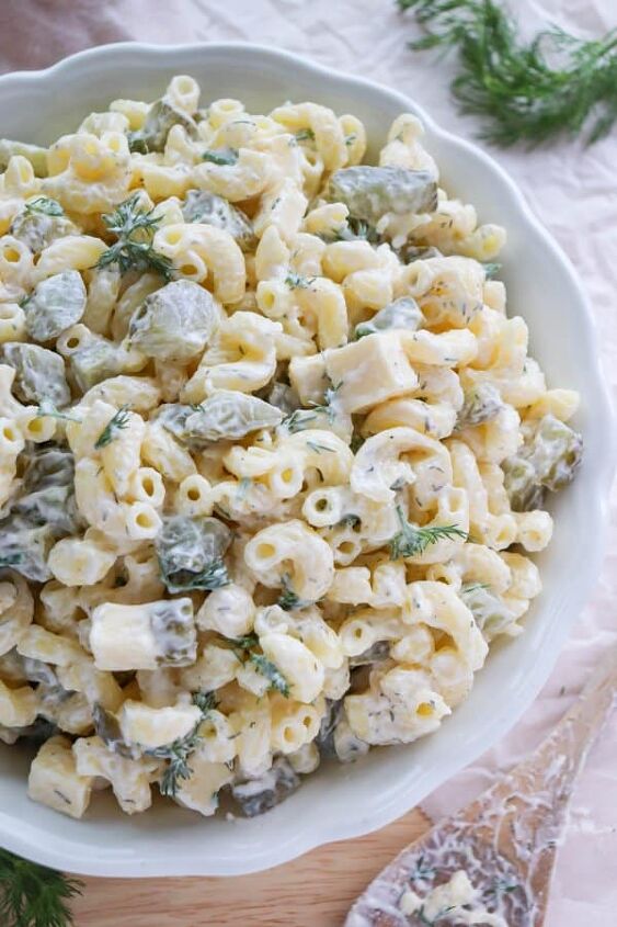 the best dill pickle pasta salad