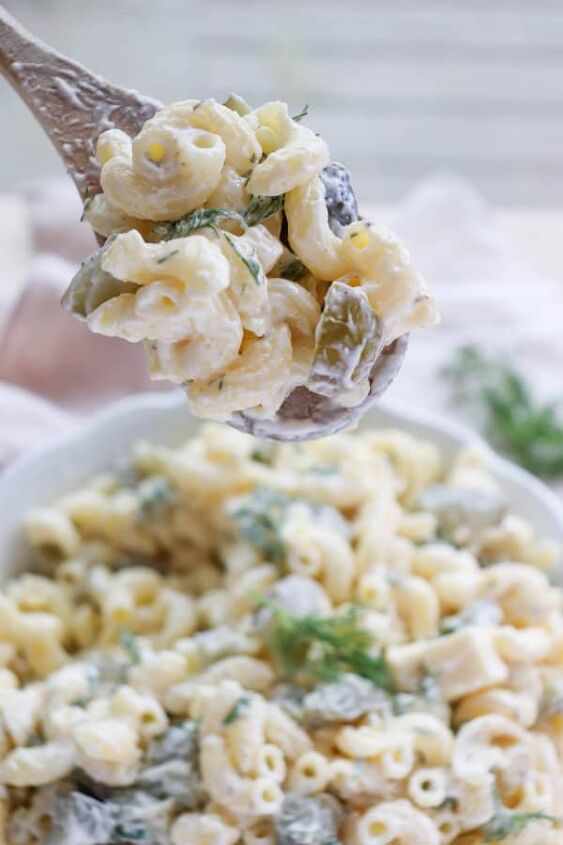 the best dill pickle pasta salad