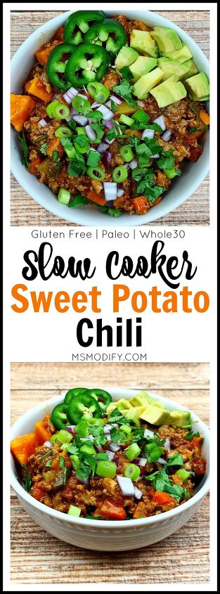 slow cooker sweet potato chili