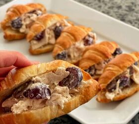 easy chicken salad with grapes sandwiches