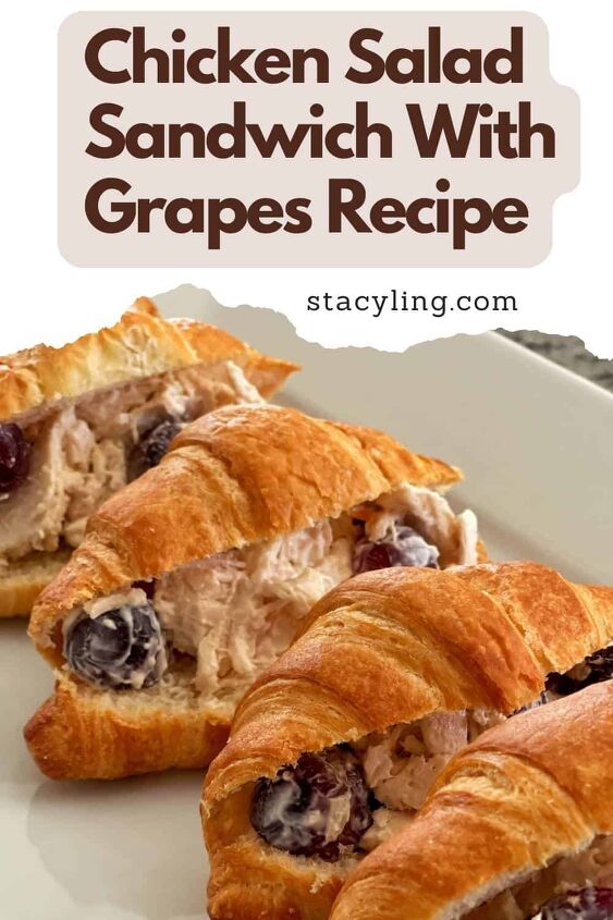 easy chicken salad with grapes sandwiches