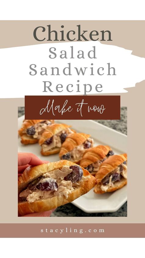 easy chicken salad with grapes sandwiches