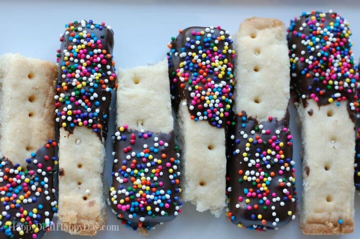 5 ingredient easy shortbread cookie with chocolate recipe