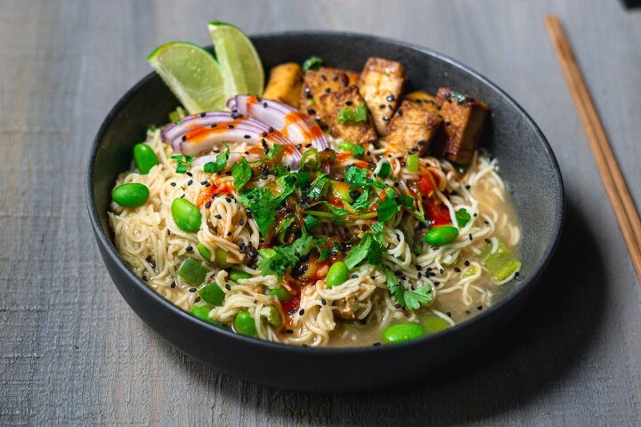 maggi masala noodles with vegetables and tofu