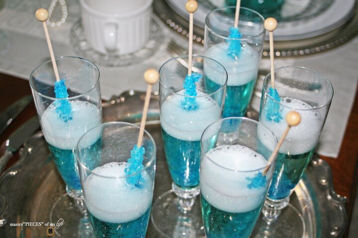 rock candy champagne cocktail