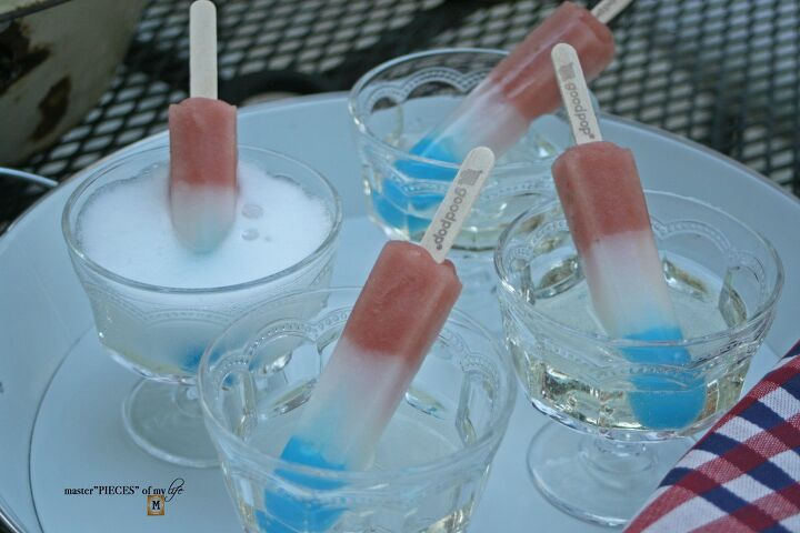 rock candy champagne cocktail, red white and blue popsicle prosecco refresher