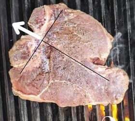 how to make perfect t bone steaks on the grill, Give it a quarter turn 90 degrees and let it sear another 2 3 minutes
