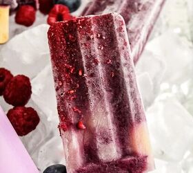 Easy Mixed Berry Kefir Popsicles